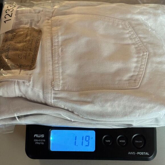 Vintage Anchor Blue Jeans Womens 11 Pleated Baggy White 90s Y2K Skater High Rise - Picture 15 of 15